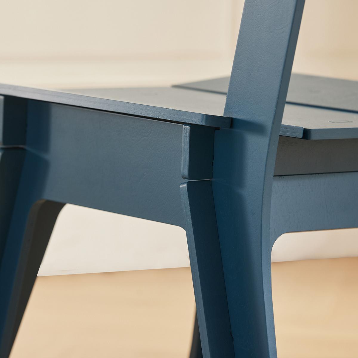 STUHL Blau - Blau, Holz (45/86/61cm) - SoBuy