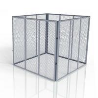KOMPOSTER Metall silber 450L - Silberfarben, Metall (80/70/80cm) - Juskys
