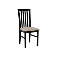 STUHL Milano I, Holzfarbe: Schwarz - Beige/Schwarz, Holz (43/93/40cm) - MIRJAN24