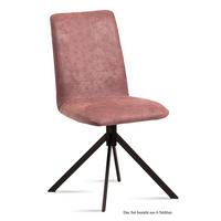 ESSZIMMERSTUHL (6er-Set) Dredi 47x92x60 Schwarz/Rosewood - Dunkelrosa/Schwarz, Kunststoff (60/92/47cm) - 58aufmkessel