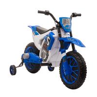 ELEKTROMOTORRAD Kindermotorrad Kinderfahrzeug Elektrofahrzeug Blau+Weiß - Blau, Kunststoff (106.5/51.5/68cm) - HOMCOM