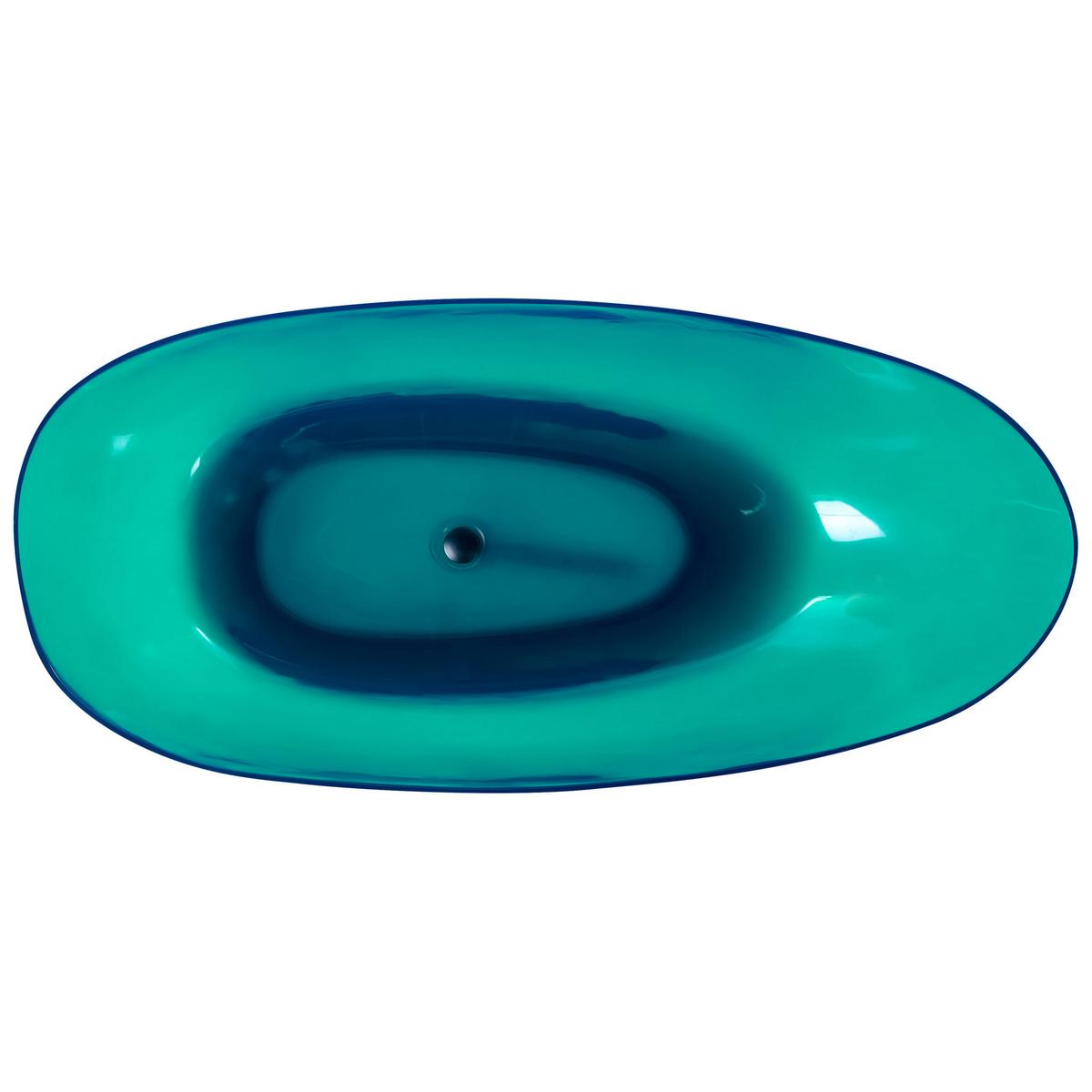 BADEWANNE 78x169x53 cm transparent Blancarena - Transparent, Kunststoff (78/53/169cm) - Beliani