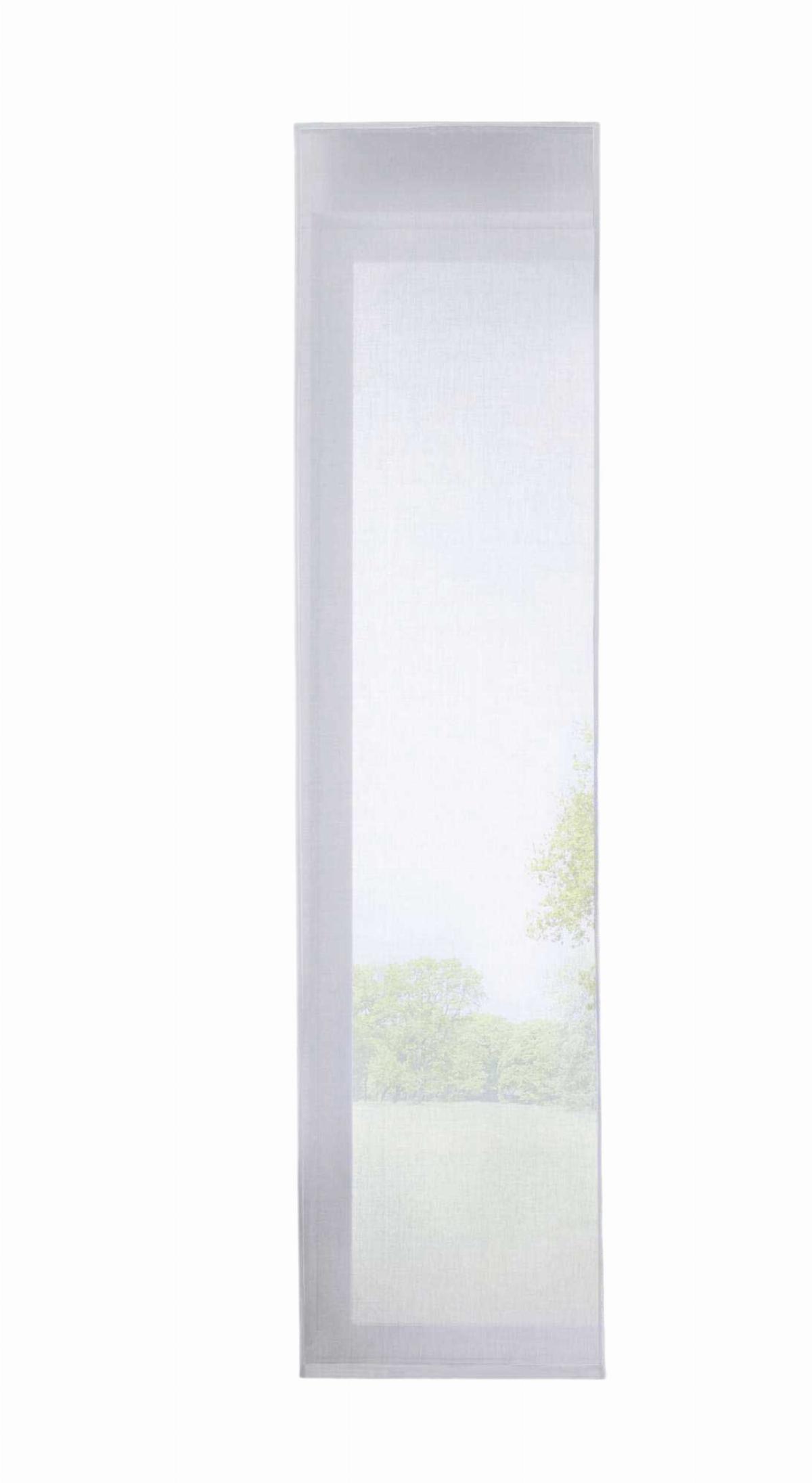 SCHIEBEVORHANG »Nizza« HxB 245x60 cm Weiß - Weiß, Textil (60/245cm) - Gardinenbox