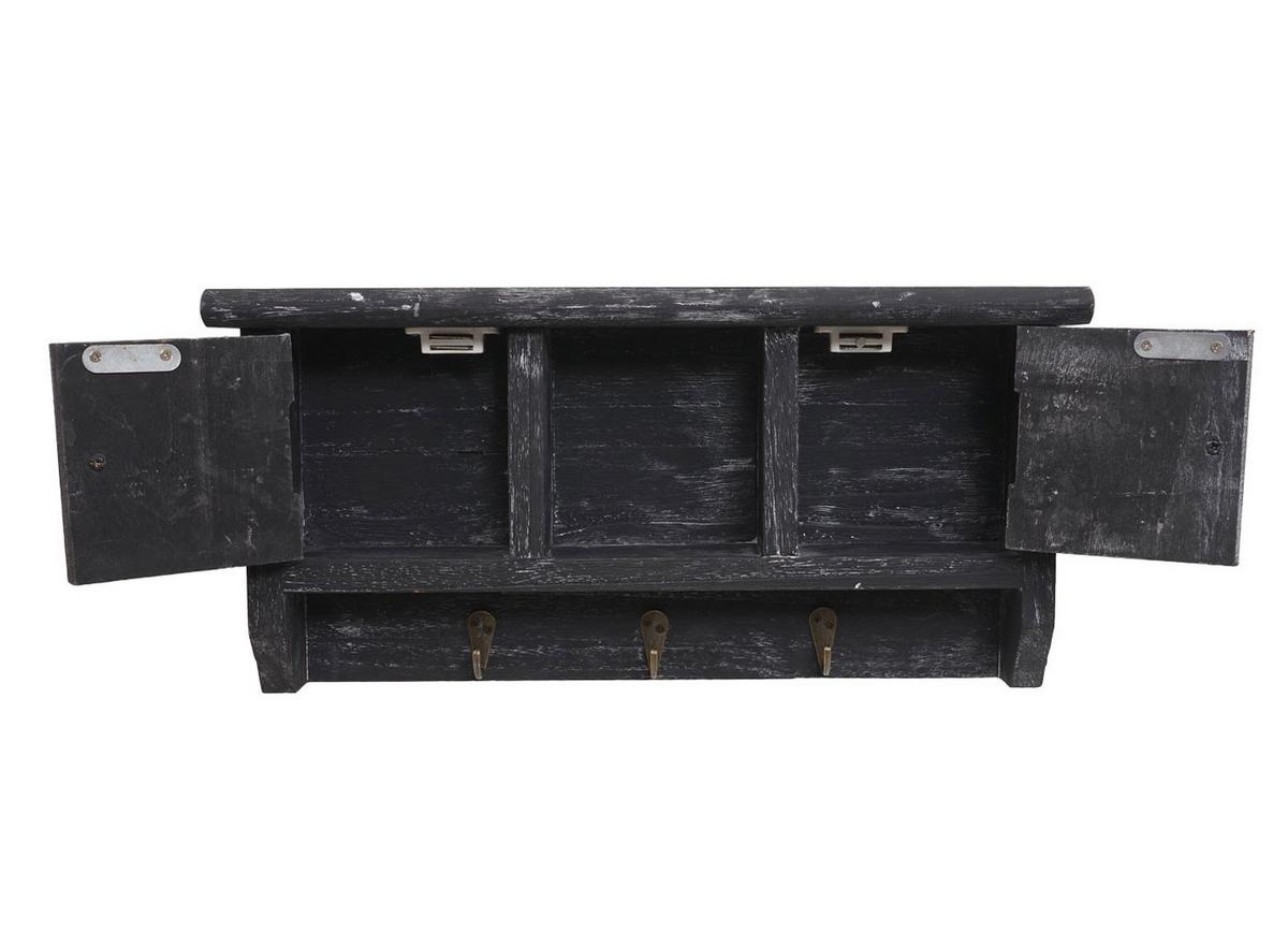 SCHLÜSSELBRETT Grau - Grau, Holz (40/19/8cm) - MCW
