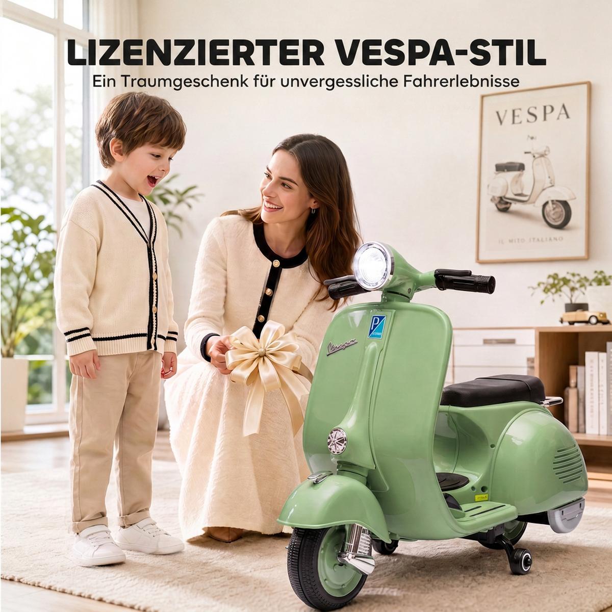 KINDERMOTORRAD Kunststoff Stahl Grün - Grün, Kunststoff (81/37/63cm) - AIYAPLAY