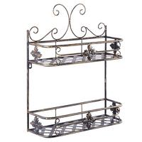 WANDREGAL Schwarz Marayes - Schwarz, Metall (42/52/14cm) - Beliani