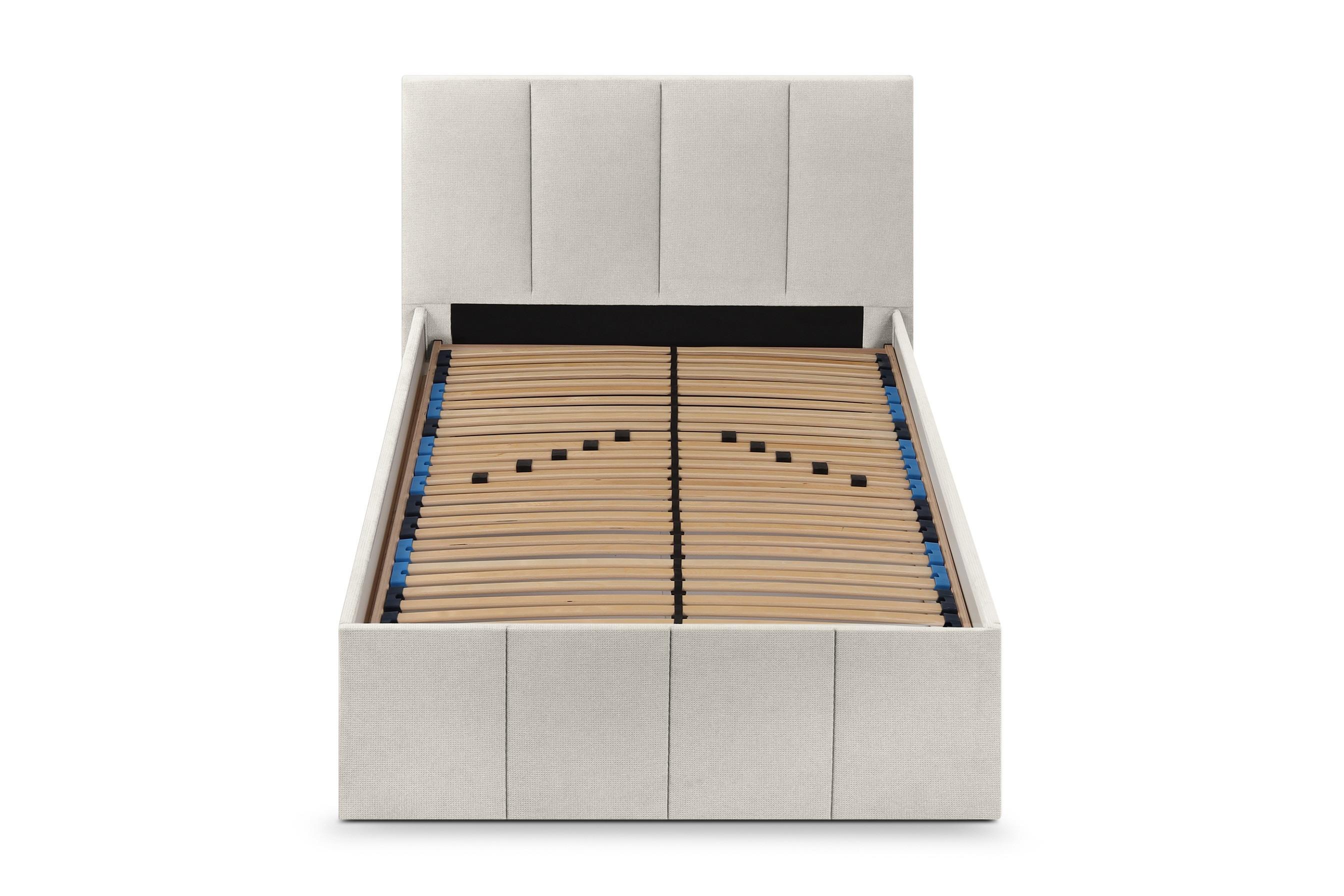 POLSTERBETT Dalas Beige 140 x 200 x 40 cm Stauraum Mit hochwertiger Matratze H2 (bis 100 kg) und Lattenrost - Beige, Holz (140/200cm) - Halmon Schlafkomfort Betten 