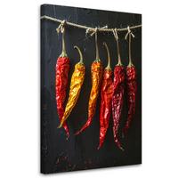 LEINWANDBILD Essen & Trinken 70x100cm - Rot, Textil (70/100cm) - Feeby