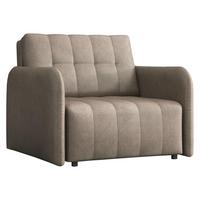 SCHLAFSOFA Viva Grand I - Hellbraun/Schwarz, Holz/Kunststoff (98/85/95cm) - MIRJAN24