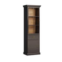 VITRINE Toja Anthrazitfarbenes Holz - Braun, Holzwerkstoff (63.3/200/40.7cm) - Petits-meubles