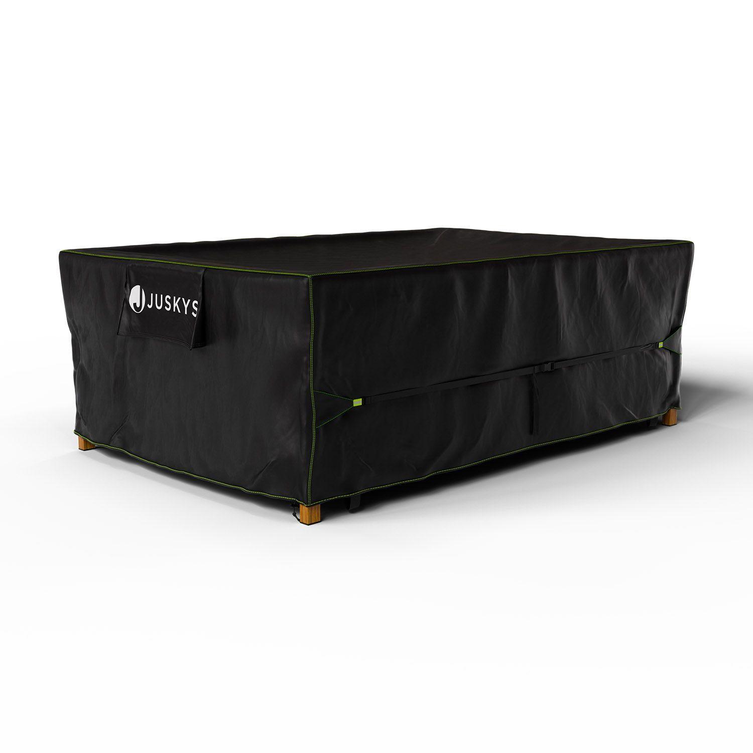 GARTENMÖBELABDECKUNG CoverSafe Pro schwarz - Schwarz, Kunststoff (180/90/270cm) - Juskys