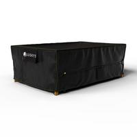 GARTENMÖBELABDECKUNG CoverSafe Pro schwarz - Schwarz, Kunststoff (180/90/270cm) - Juskys
