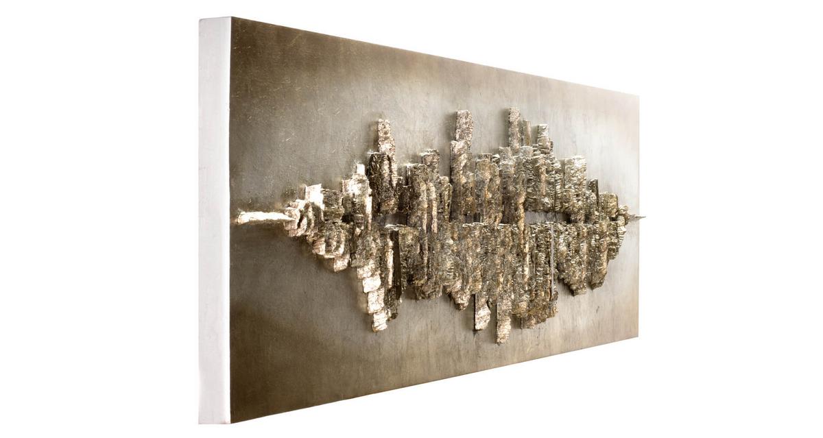 HOLZBILD Beige 144/44 cm - Beige/Braun, Holz (8.8/44cm) - KUNSTLOFT