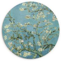 WANDBILD Van Gogh - Mandelblüte - Alte Meister - Kunst - Vintage Wandbild 120x120 cm - Pastellblau, Kunststoff (120/120cm) - MuchoWow
