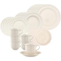 KOMBISERVICE Manoir weiß 30-tlg. - Weiß, Keramik (20.7/2.2/20.7cm) - Villeroy & Boch