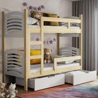 ETAGENBETT Cami 75x180 cm - Beige, Holz (75/180cm) - Selsey
