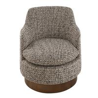 TWEED-DREHSESSEL brauner 75/75/75 cm - Braun, Textil (75/75/77cm) - Signature