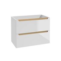WASCHTISCHUNTERSCHRANK 80cm Livia Weiß - Weiß, Holzwerkstoff (80/60/45cm) - Petits-meubles