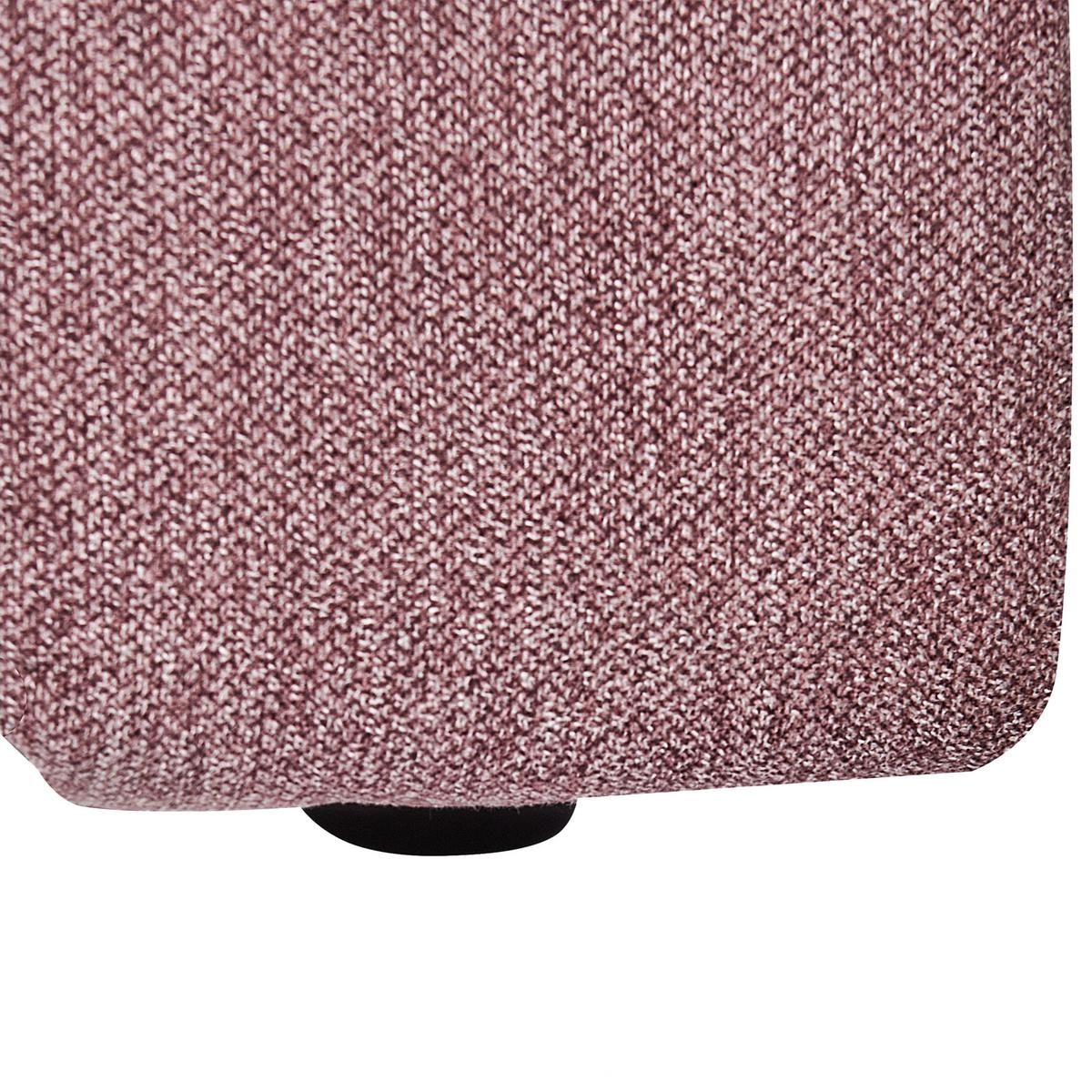 CHAISELONGUE-LINKSSEITIGE Stoff Rosa Lannils - Pink/Schwarz, Textil (173/73/79cm) - Beliani