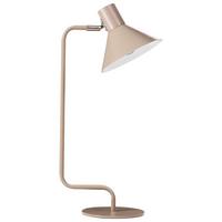 SCHREIBTISCHLAMPE Metall Beige Rimava - Beige, Metall (17/17/51cm) - Beliani