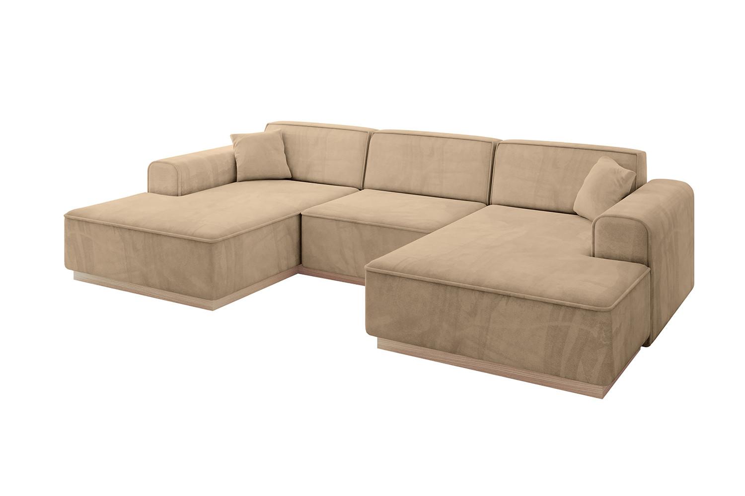 WOHNLANDSCHAFT IREA-U1 - 303x171x83 cm Beige - Beige, Holzwerkstoff/Textil (303/83/171cm) - ALTDECOR