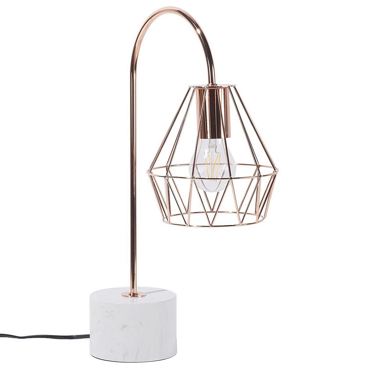 TISCHLAMPE Mooni 35/17/50 cm - Kupferfarben, Metall (35/17/50cm) - Beliani