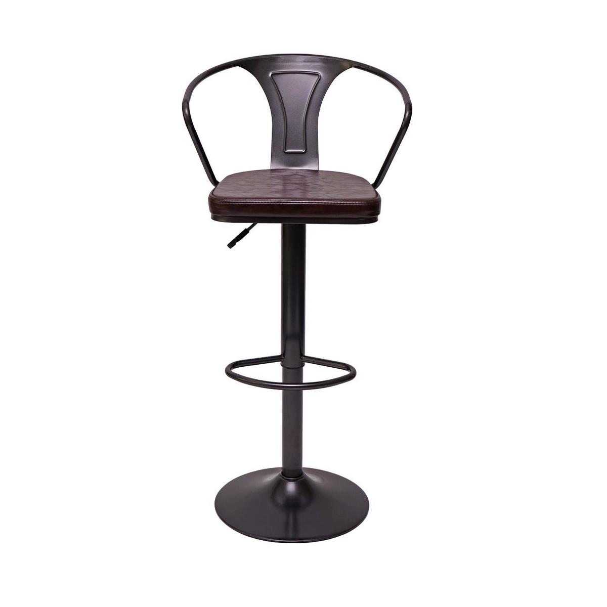 BARHOCKER H10B Schwarz, Braun 2er-Set - Schwarz/Braun, Textil (51/108/45cm) - MCW