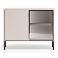 SIDEBOARD Barnee Kaschmir 107 cm - Taupe/Schwarz, Holzwerkstoff/Metall (107/86/40cm) - Selsey