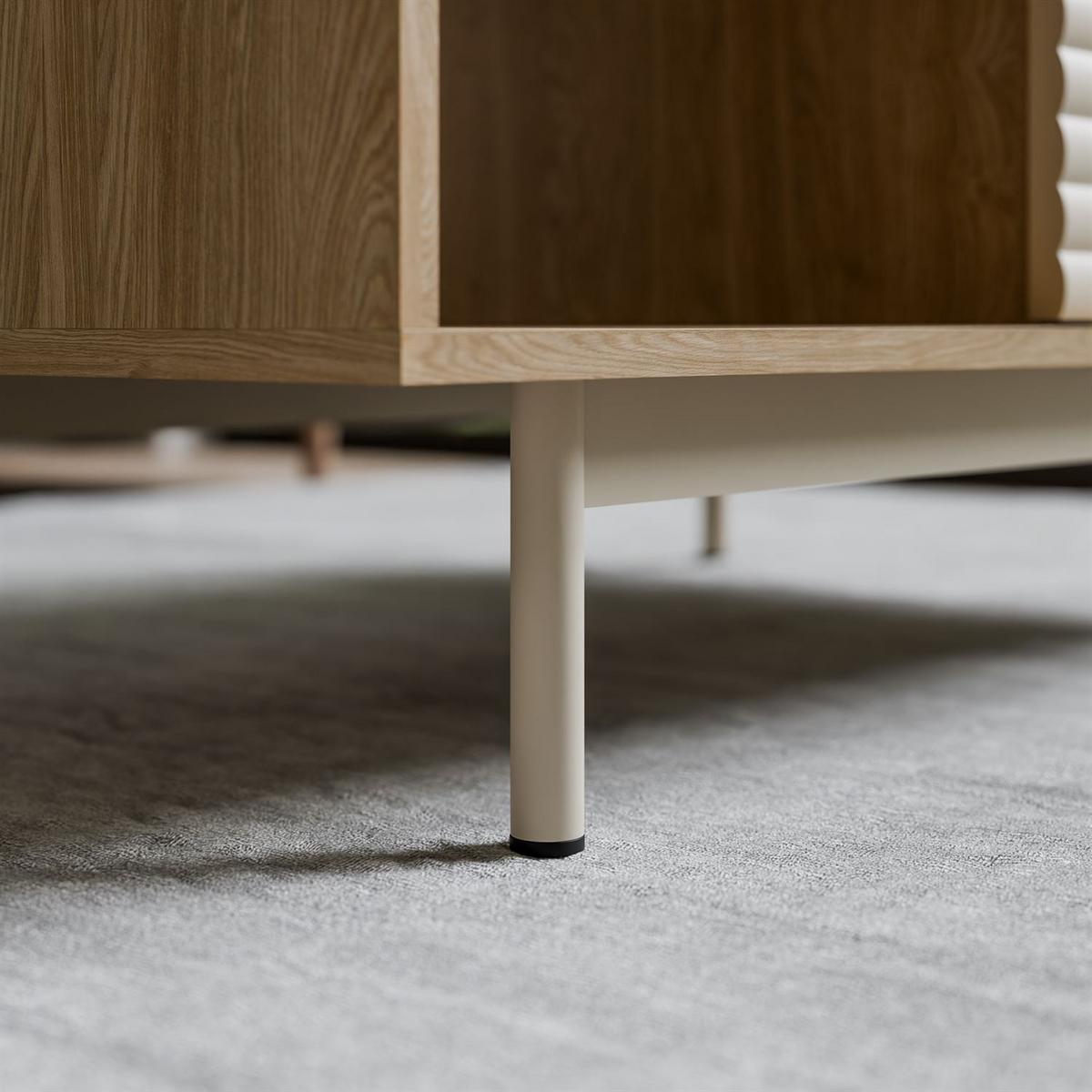 COUCHTISCH FLORENCE mit Stauraumn - Kaschmir, Holzwerkstoff (60/100/47cm) - Lookway