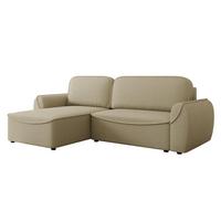 ECKSOFA Loom - Beige/Schwarz, Holz/Kunststoff (261/175cm) - MIRJAN24
