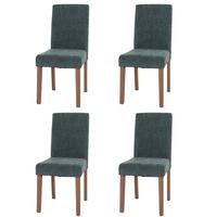 ESSZIMMERSTUHL Grün 4er-Set - Grün, Textil (42/90/50cm) - MCW