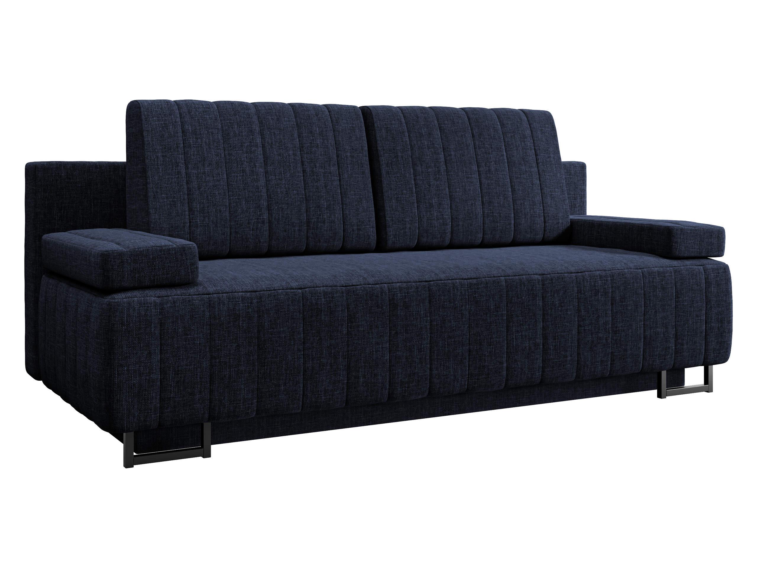 SCHLAFSOFA Laguna - Schwarz/Dunkelblau, Holz/Textil (200/90/90cm) - MIRJAN24