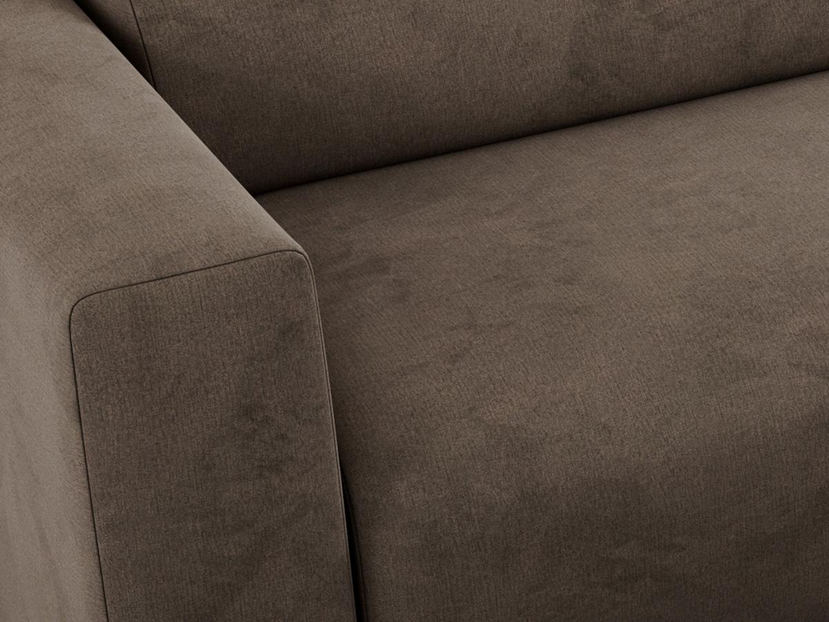 OFERTA WYCOFANA ECKSOFA PASADENA Braun Velvet Links Seite - Schwarz/Braun, Kunststoff/Textil (180/288cm) - MKS
