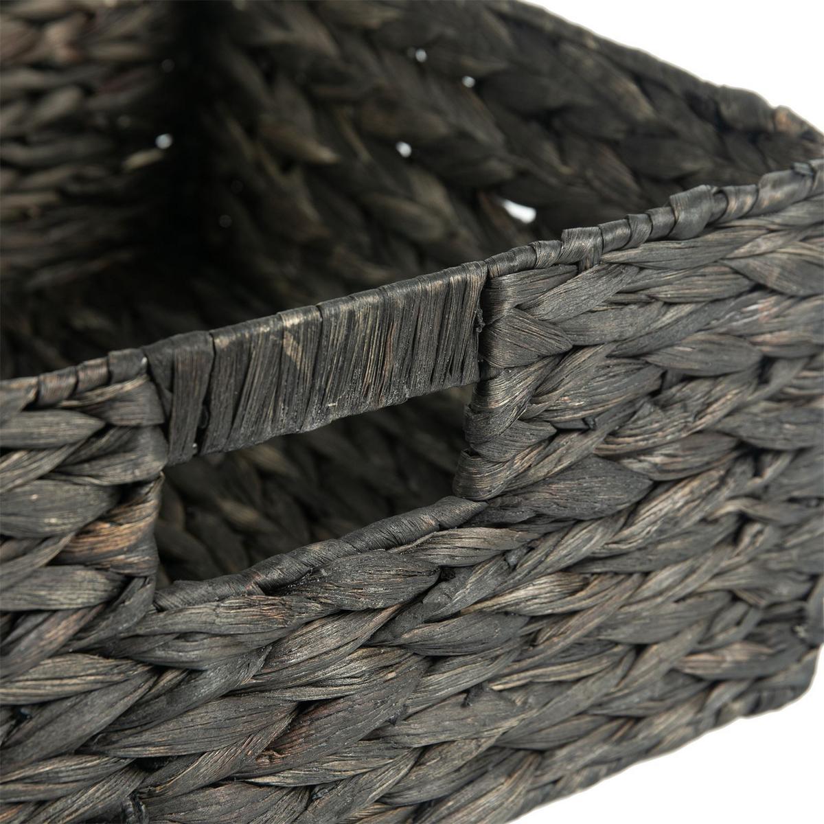 AUFBEWAHRUNGSKÖRBE LANZI 2er-Set schwarz - Schwarz, Naturmaterialen (32/15/32cm) - IDIMEX