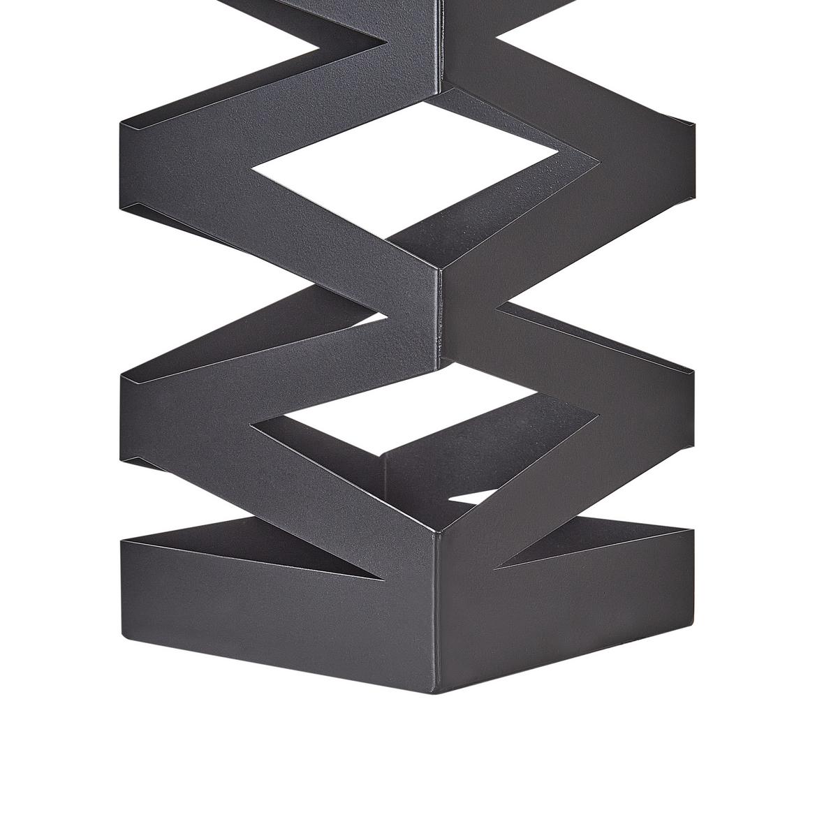 SCHIRMSTÄNDER Metall Schwarz Sambin - Schwarz, Metall (15/49/15cm) - Beliani