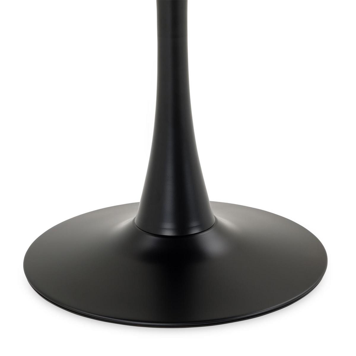 ESSTISCH LOIRE schwarz - Schwarz, Holzwerkstoff/Metall (80/80/73cm) - IDIMEX