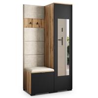 GARDEROBENSCHRANK VIRA 95/181/51 cm Modern Eiche Wotan - Beige/Eiche Wotan, Holzwerkstoff (95/181/51cm) - MASSENO