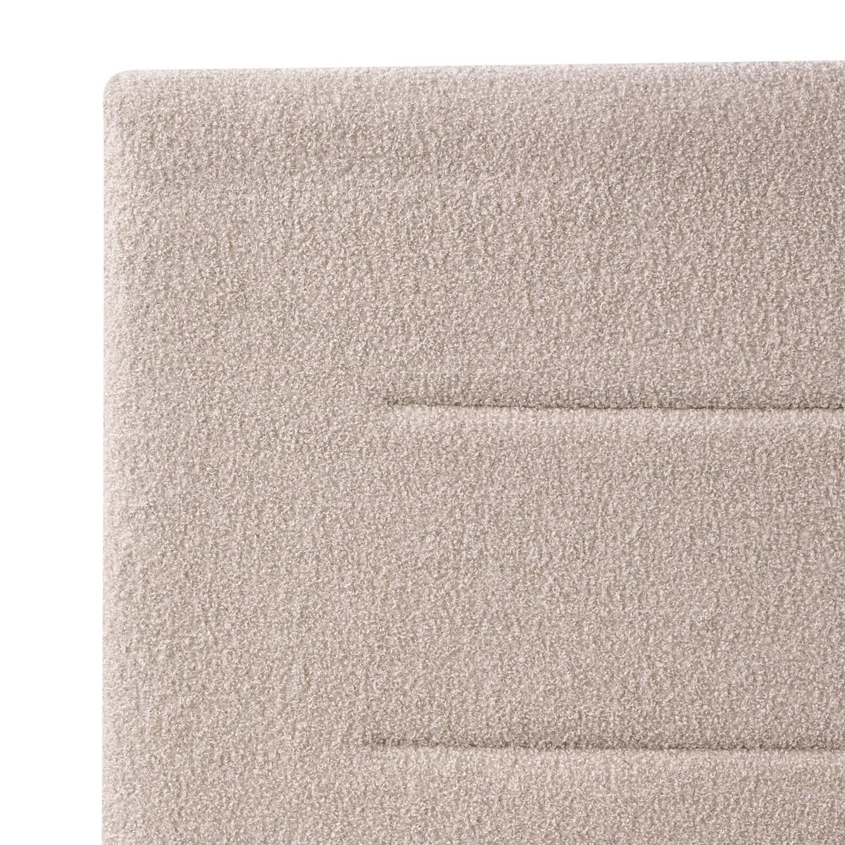 BETT mit Stauraum 140/200 cm Bouclé Beige Massognes - Beige, Textil (140/200cm) - Beliani
