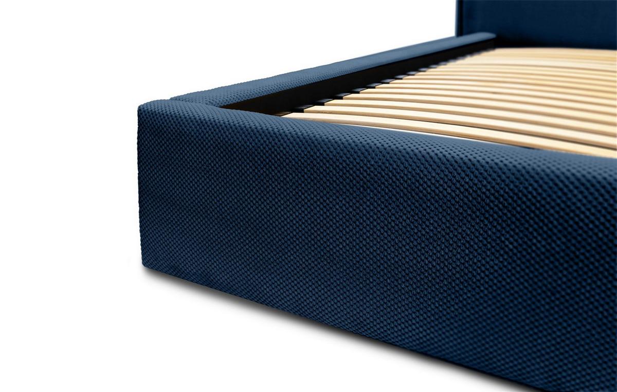 POLSTERBETT Amada Komplettset In Pop - Blau, Holzwerkstoff/Textil (140/200cm) - Fun Möbel
