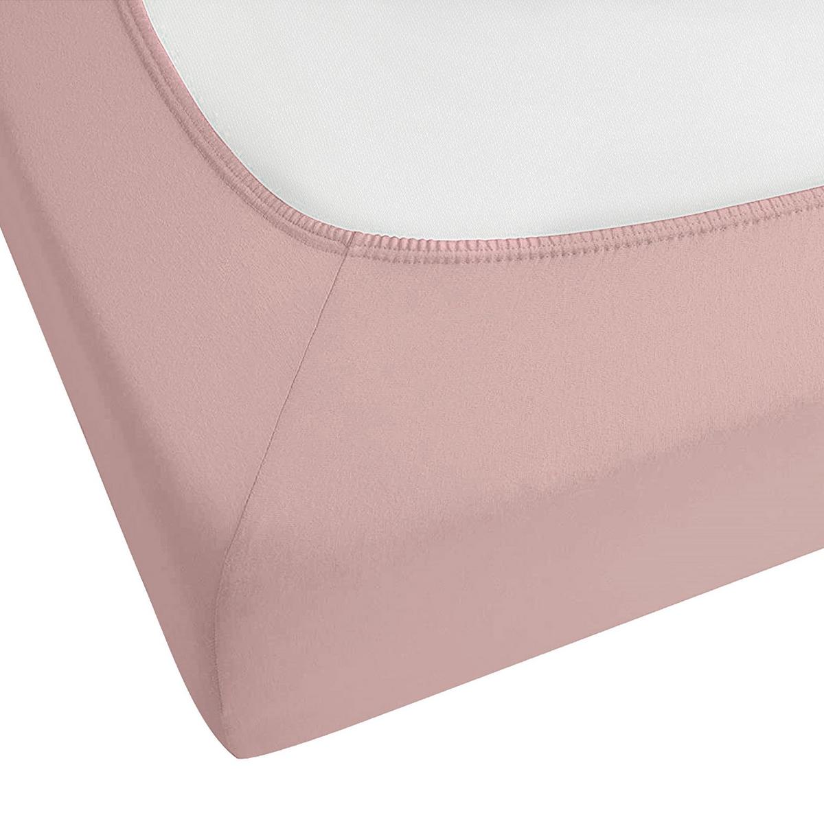 SPANNBETTLAKEN Rosa 200 x 200 cm Hofuf - Pink, Textil (200/200cm) - Beliani