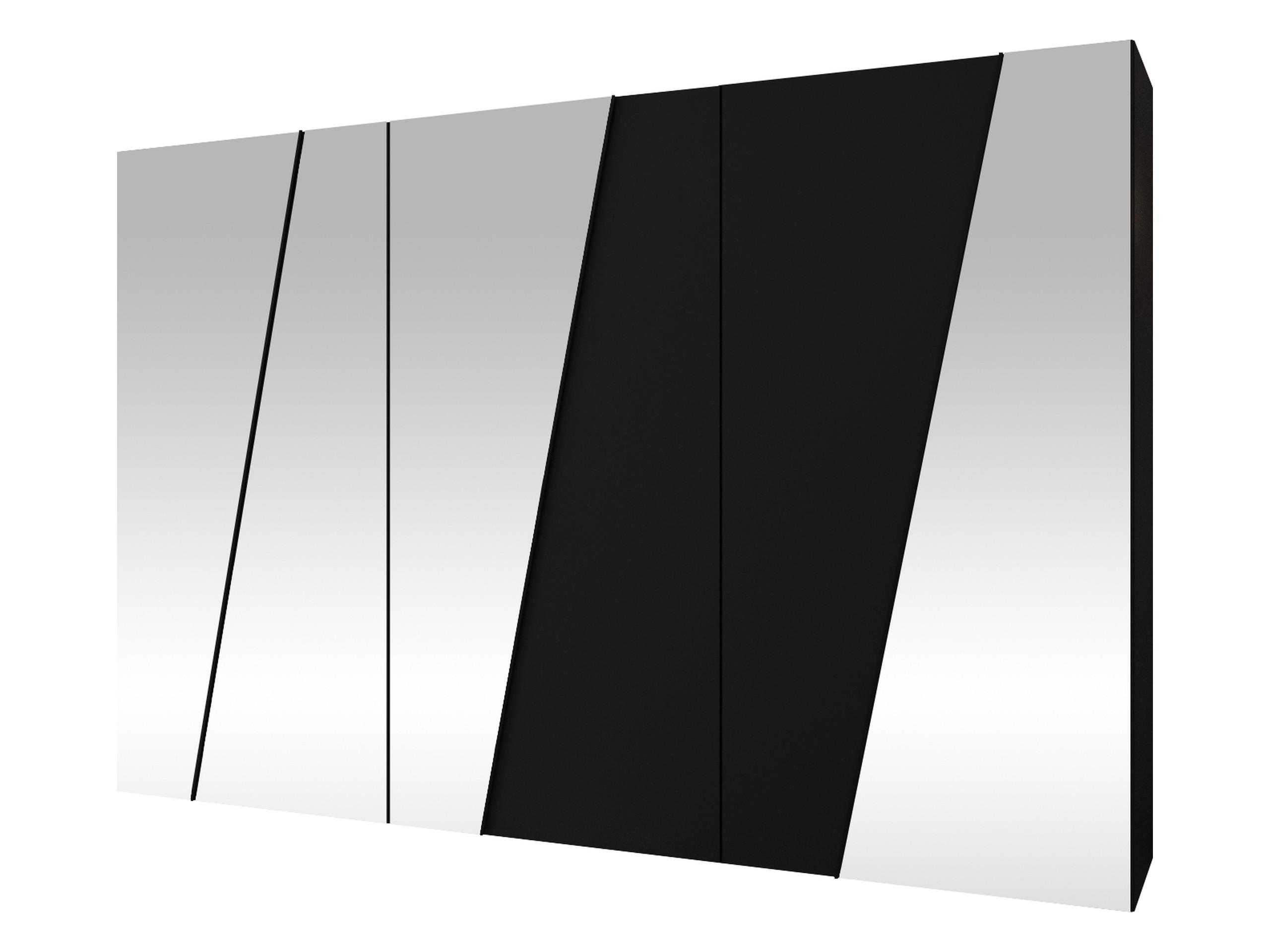 DREHTÜRENSCHRANK Zen 4L 300 cm - Schwarz, Holzwerkstoff/Kunststoff (300/202/50cm) - MIRJAN24