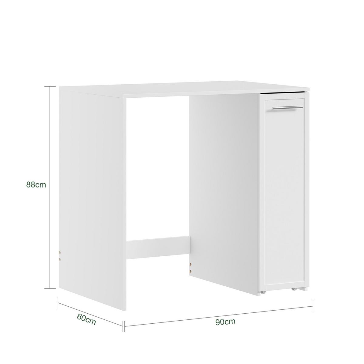 SEITENSCHRANK mit Schubladen für Waschmaschine BZR229-W - Ahornfarben, Fell (90/88/60cm) - SoBuy