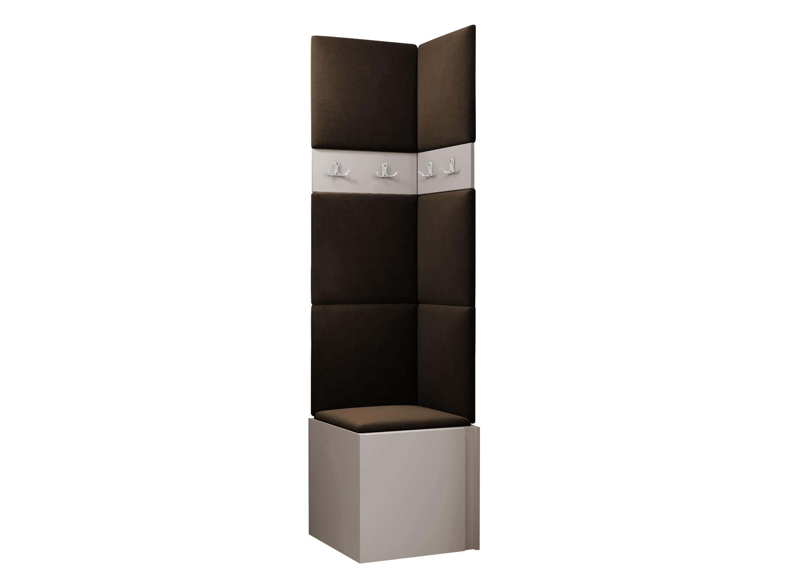 GARDEROBEN-SET Orion XXI - Kaschmir/Braun, Holzwerkstoff/Kunststoff (42/186/46cm) - MIRJAN24