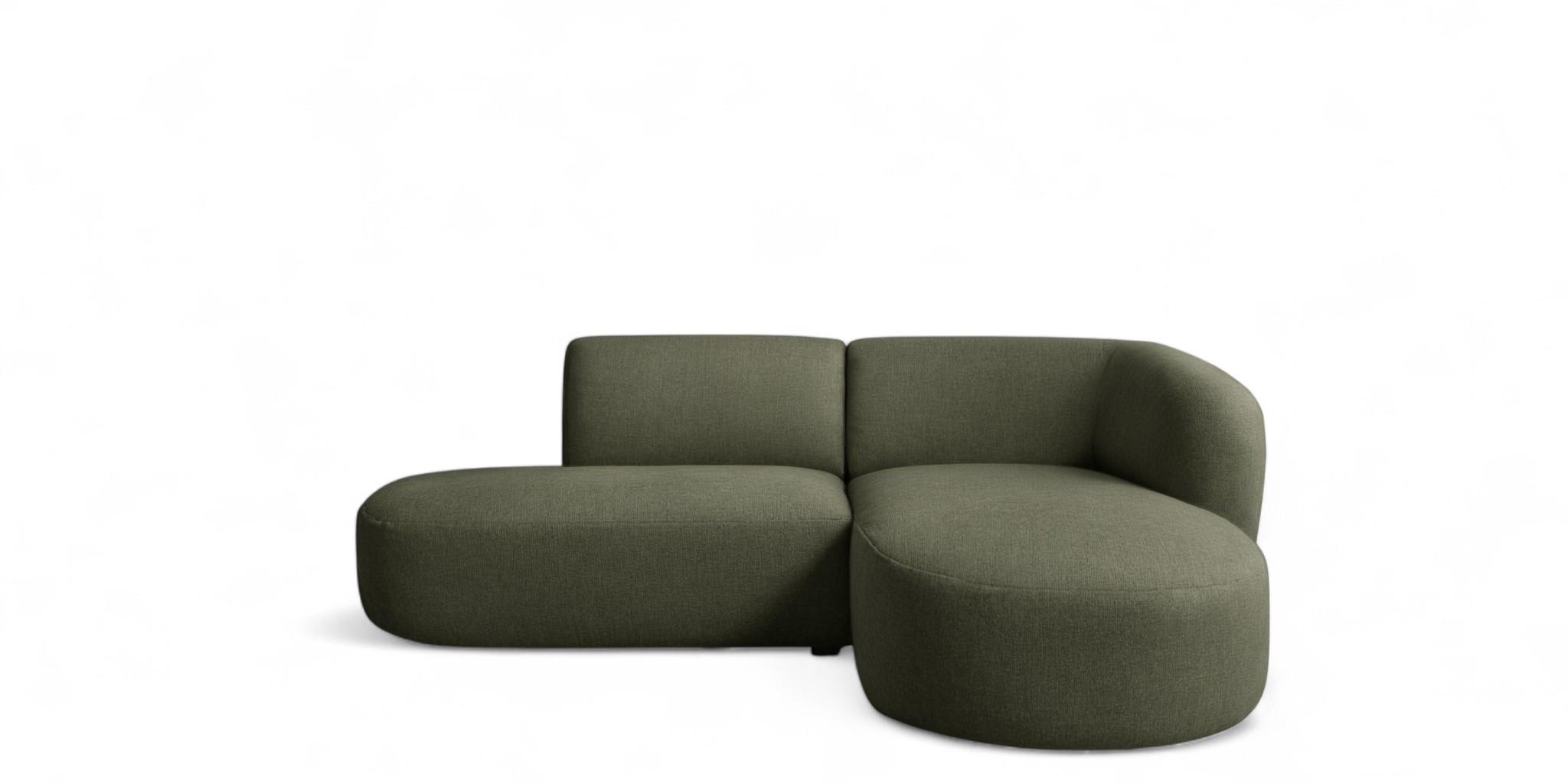 ECKSOFA Babette - Grün, Holzwerkstoff/Textil (242/188cm) - Fun Möbel