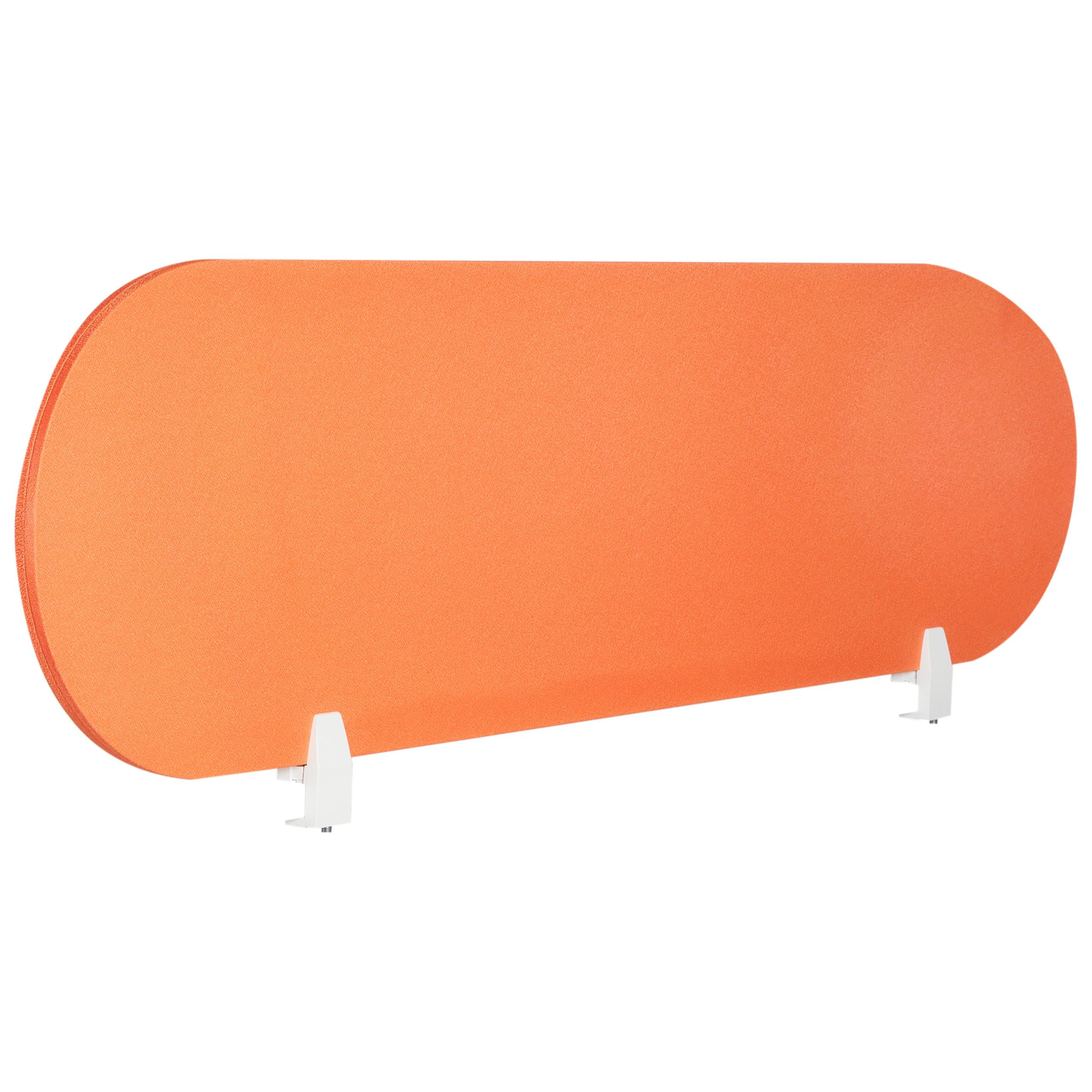 SCHREIBTISCHTRENNWAND 160/40 cm Orange Sparky - Orange, Textil (160/40/1cm) - Beliani