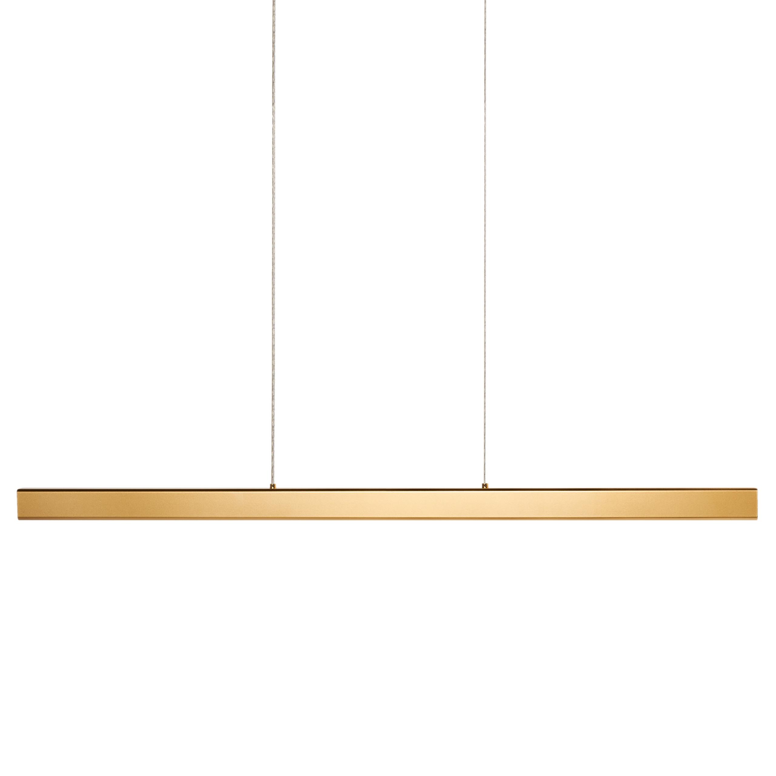 LED-HÄNGELEUCHTE Gold Arenas - Goldfarben, Metall (6/100/118cm) - Beliani