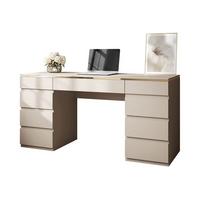 SCHREIBTISCH AURORA DOUBLE KASCHMIR mit Schubladen - Kaschmir, Holzwerkstoff (55/156.8/79.2cm) - Lookway