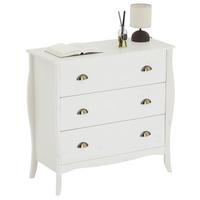 KOMMODE ANTOINETTE weiß - Weiß, Holz (89/87/43cm) - IDIMEX