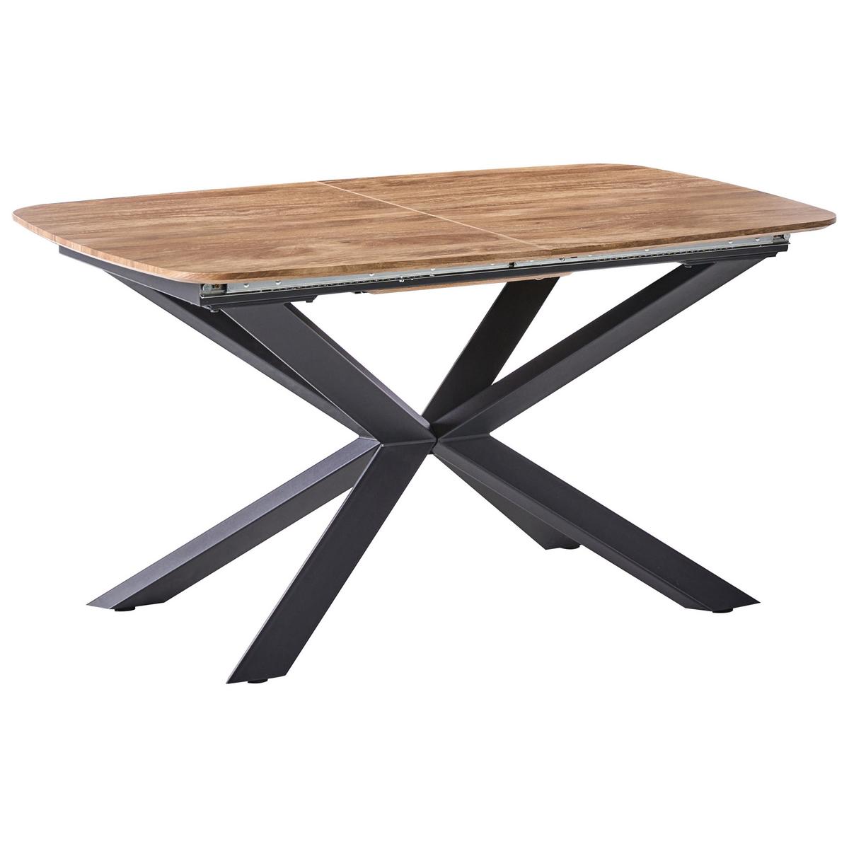 ESSTISCH ausziehbar Braun 140-180/90 cm Gairdner - Braun, Holzwerkstoff (140/90/75cm) - Beliani