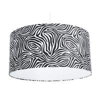 HÄNGELEUCHTE Schwarz 40/20 cm - Schwarz/Weiß, Kunststoff (40/0.4/20cm) - ONZENO